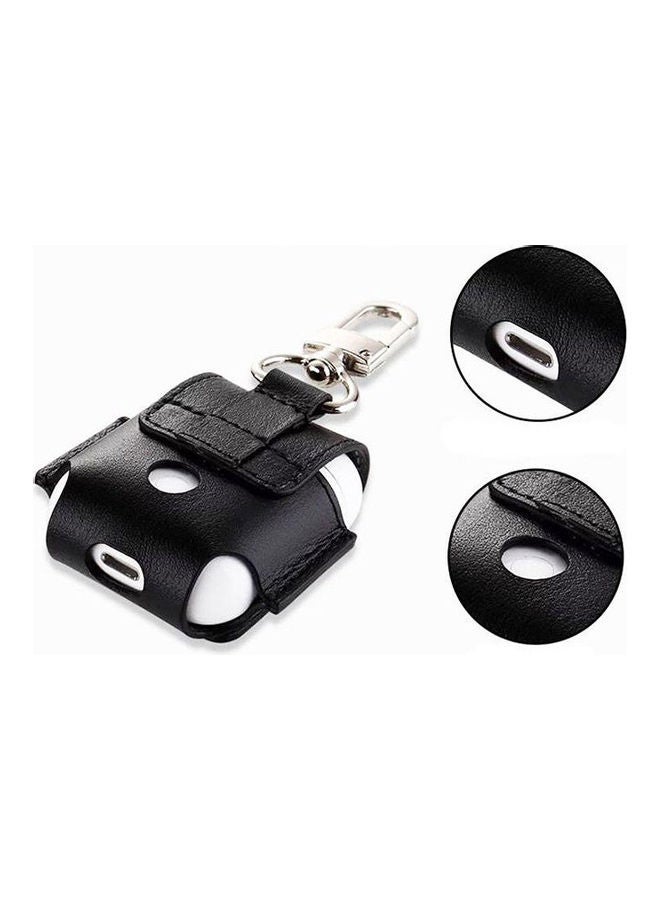 Generic - Protective Leather Case Cover For Apple AirPods Black - Image 1