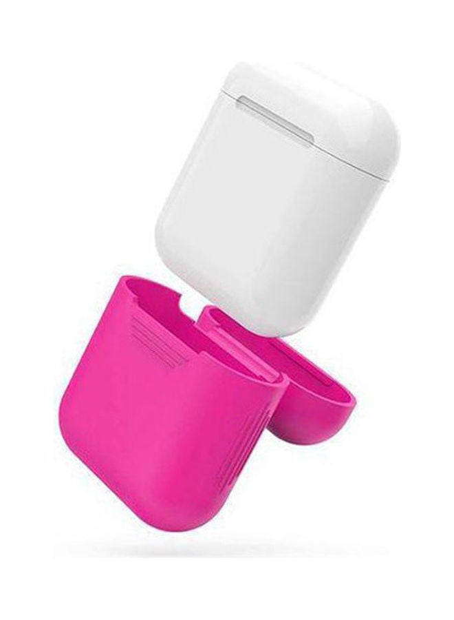 Generic - Soft Silicone Shock Proof Protective Cover Case For Apple AirPods Hot Pink - Image 1