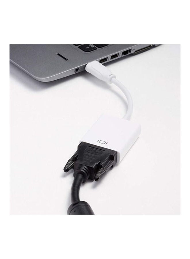 Generic - Display Port to DVI Monitor Display adapter White - Image 1