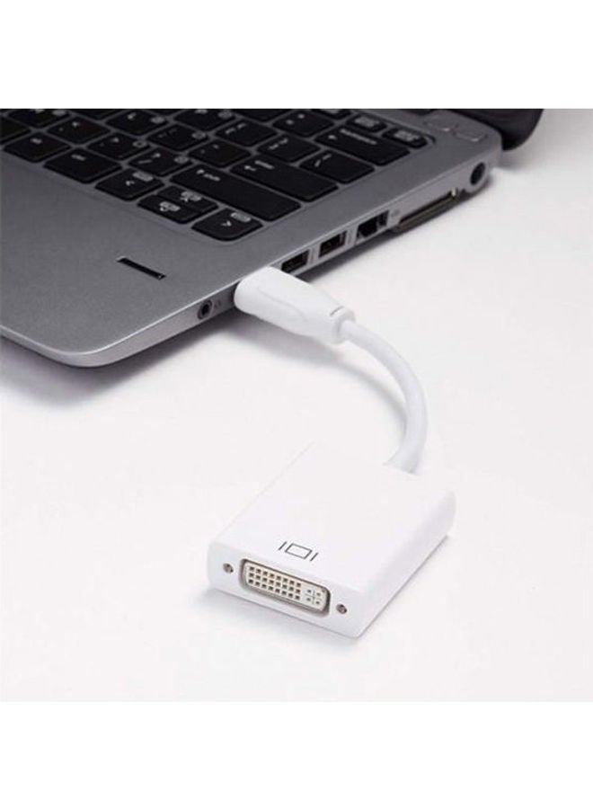 Generic - Display Port to DVI Monitor Display adapter White - Image 1