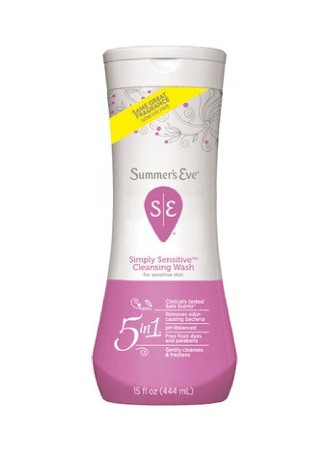 Summer's Eve Simply Sensitive Cleansing Wash 444ml - Image 1