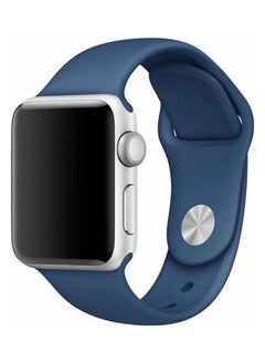 Sport Band For Apple Watch 42 Mm ,Soft Silicone Strap Replacement Wristbands For Series 3 Series 2 Series 1 Royal Blue