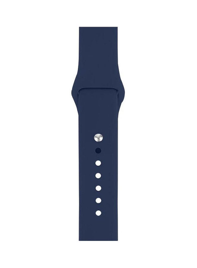 Generic - Sport Band For Apple Watch 42 Mm ,Soft Silicone Strap Replacement Wristbands For Series 3 Series 2 Series 1 Royal Blue - Image 1