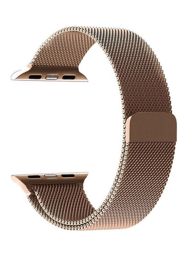 Generic - Band For Smart Watch 38, 40Mm, Stainless Steel Milanese Loop With Adjustable Magnetic Closure Clasp For Series 4 Series 3 Series 2 Series 1 Rose Pink - Image 1