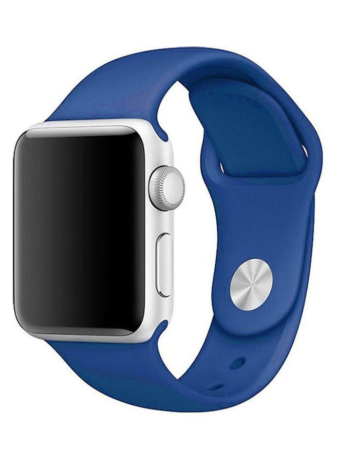 Silicone Band For Apple Watch Royal Blue - Image 1