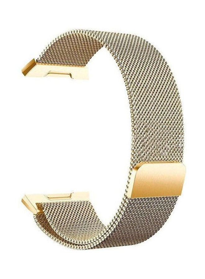 سوار من الستانلس ستيل لساعة أبل آي ذهبي - Image 2