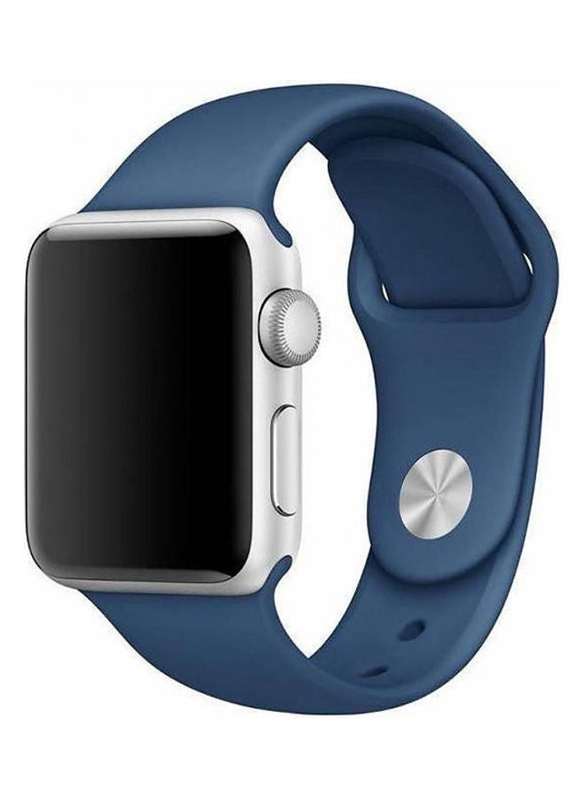 Generic - Sport Watch Band For Apple Watch, Soft Silicone Strap  Replacement Wristbands Royal Blue - Image 1
