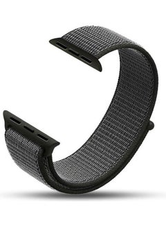 Nylon Watch Bracelet From Liger Compatible With Apple Watch 38 Mm 40 Mm Version 1 / 2 / 3 / 4 Dark Grey