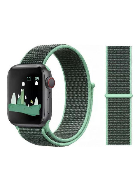 Nylon Loop Band For Apple Watch Series 5, 44Mm Green