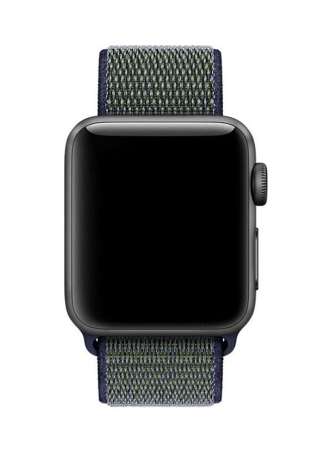 Generic - Nylon Watch Bracelet Compatible With Apple Watch 38 Mm 40 Mm All Version Midnight Fog - Image 1