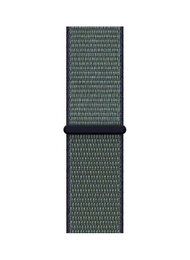 Generic - Nylon Watch Bracelet Compatible With Apple Watch 38 Mm 40 Mm All Version Midnight Fog - Image 1