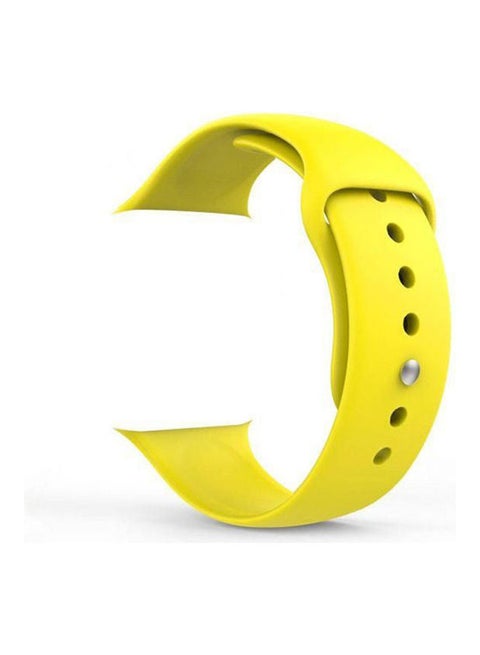 3 Pieces Nanotek Soft Silicone Replacement Strap For Apple Watch(Watch Not Included) Yellow