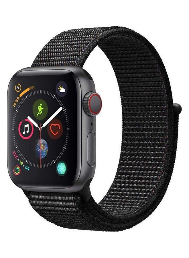 Nylon Bracelet From Liger Compatible With Apple Watch 38 Mm Black Light - Image 2