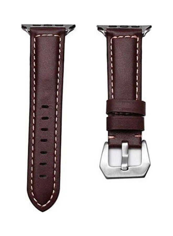 Bracelet Leather For Apple Watch Brown - Image 4