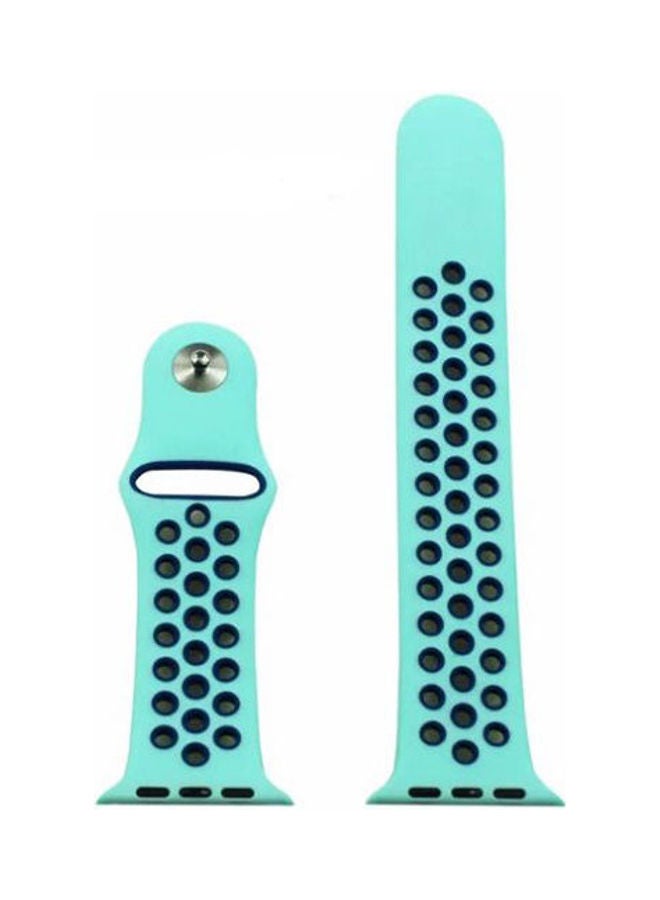 Generic - Nike Sport Silicone Strap For Apple Watch Band Bracelet Blue - Image 1