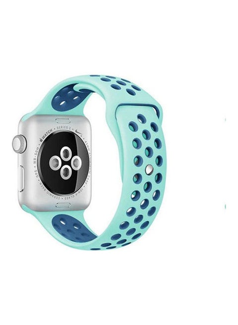 Nike Sport Silicone Strap For Apple Watch Band Bracelet Blue
