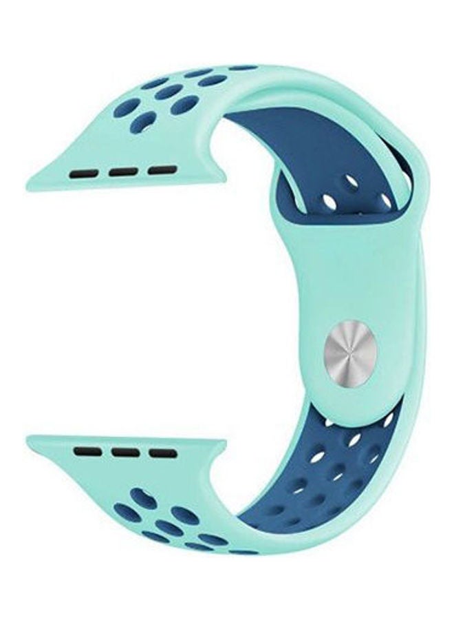 Generic - Nike Sport Silicone Strap For Apple Watch Band Bracelet Blue - Image 1