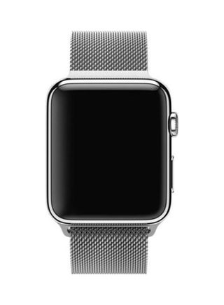 Milanese Loop Stainless Steel Bracelet Strap Band With Magnet For Apple Smart Watch Silver - v1611652727/N43978870A_1