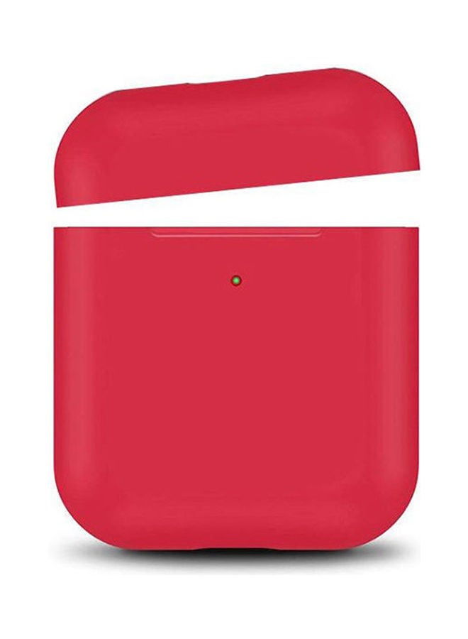 Protective Silicone  For Apple AirPods Case Separate Head Colour Dark Red  - Image 1