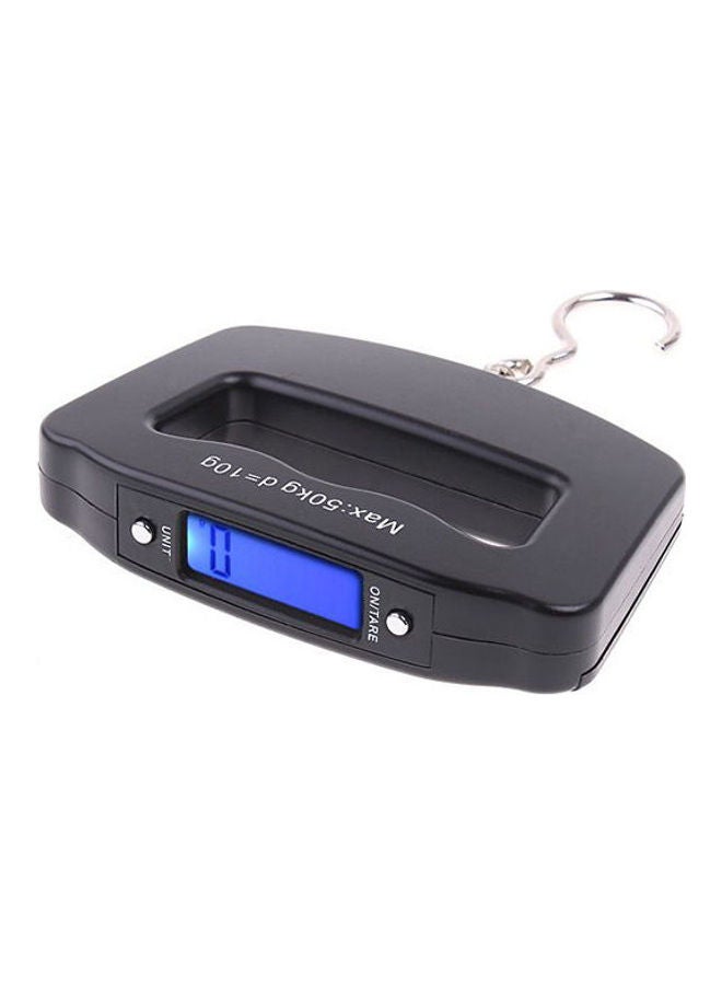 Generic 50kg 10g Mini Digital Hanging Luggage Fishing Weighing Hook Scale Portable LCD Black  - Image 2