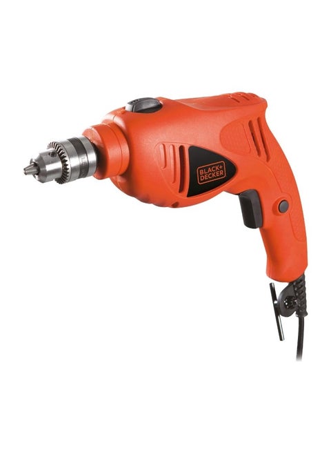 480W 10mm Single Speed Hammer Drill for Wood, Steel & Masonry Drilling, Orange/Black - HD4810-B5, 2 Years Warranty Orange
