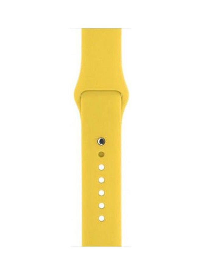 Generic - Silicone Loop Sport Band For Apple Watch Yellow - Image 1