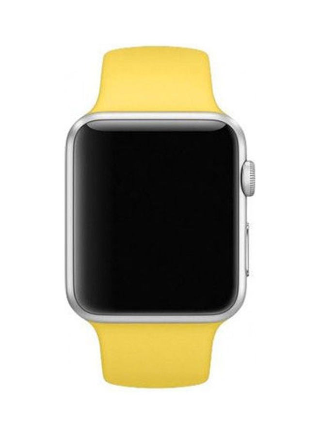 Generic - Silicone Loop Sport Band For Apple Watch Yellow - Image 1