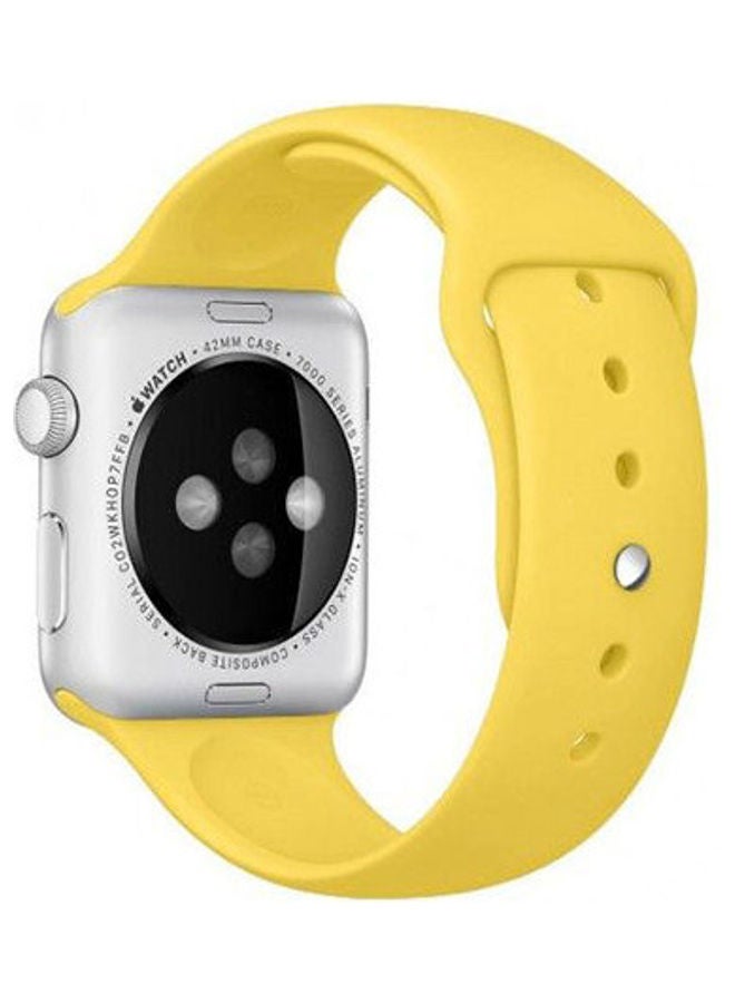 Generic - Silicone Loop Sport Band For Apple Watch Yellow - Image 1