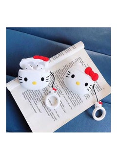 Aimax Apple AirPods 1 & 2 Case 3D Cute Cartoon Soft Silicone Hello Kitty Cover With Finger Ring Multicolour  - Image 2