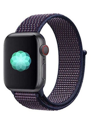 Compatible Strap Nylon Sport Loop Band Replacement Wristband For Apple I Watch Series 4, Series 3, Series 2, Series 1 42Mm Indigo - v1611652780/N43978877A_1