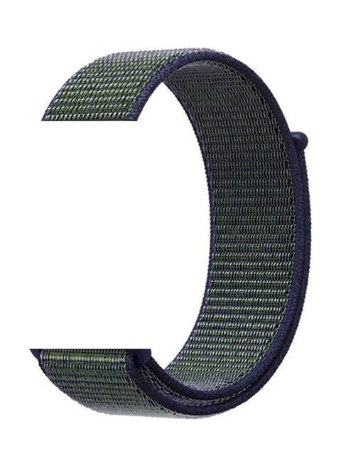 Woven Nylon Apple Watch Sport Loop Band Midnight Fog