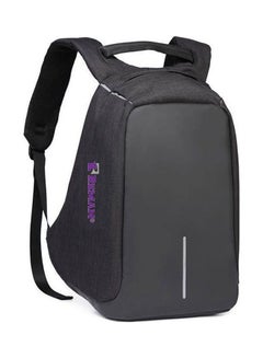 Reman Waterproof Backpack With USB Charging Port For 15.6-Inch Laptop Black  - Image 1
