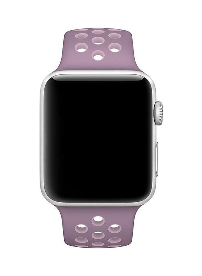 Nike - Silicone Sport Band For Apple Smart Watch Lavender - Image 1