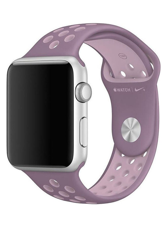 Nike - Silicone Sport Band For Apple Smart Watch Lavender - Image 1