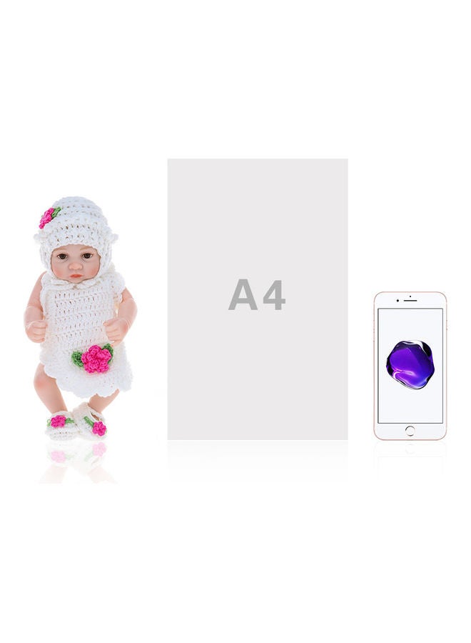 Reborn Baby Doll Girl Bath Toy With Clothes 10inch - Image 3