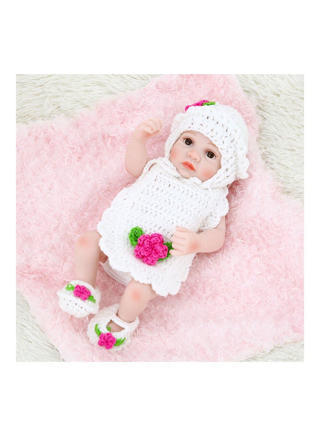 Reborn Baby Doll Girl Bath Toy With Clothes 10inch - Image 4