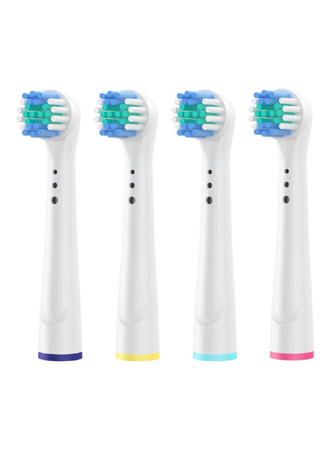 Generic - Pack of 4 Replacement Soft Bristles Toothbrush Heads Set White 15x5x10cm - Image 1