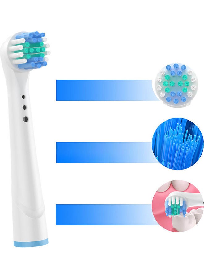 Generic - Pack of 4 Replacement Soft Bristles Toothbrush Heads Set White 15x5x10cm - Image 1