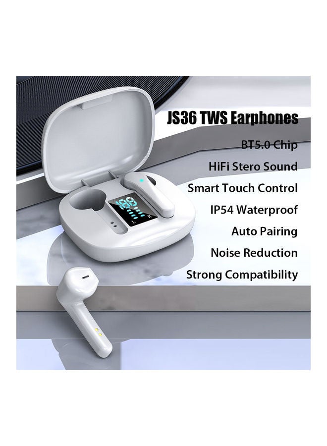 Generic - JS36 TWS BT5.0 Wireless Earphones Black - Image 1