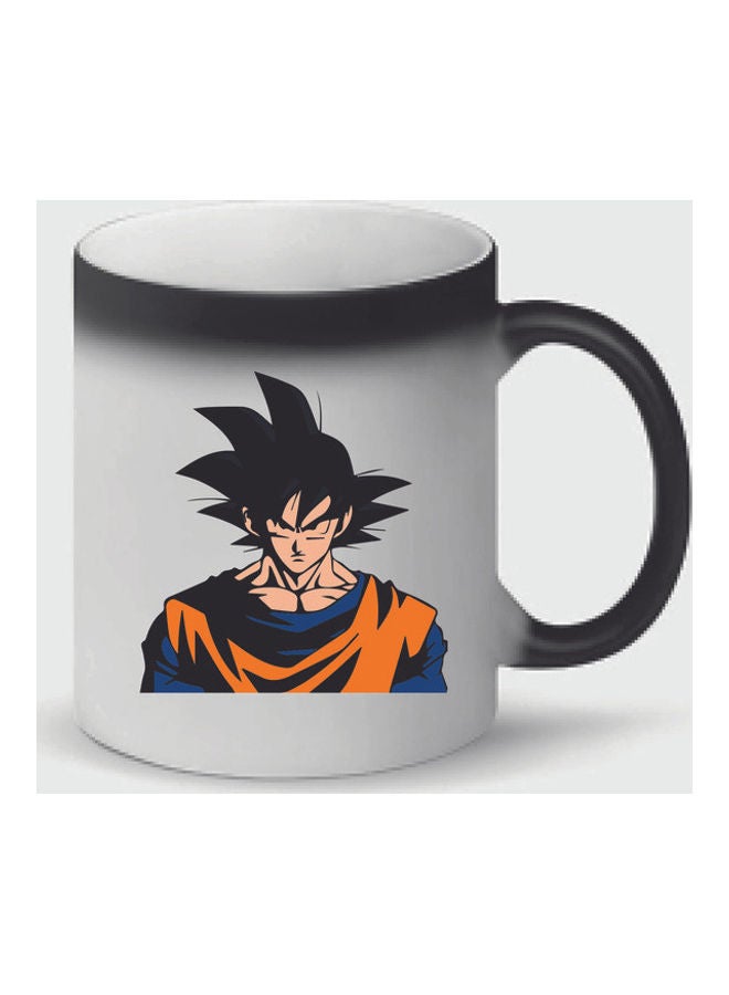 FBGenics Goku Dragon Ball Z printed Heat Sensitive Magic Mug White/Black/Orange - Image 1