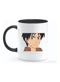 Eren Yeager Attack On Titan Black Ceramic Mug White/Black/Beige 325ml - v1611675373/N43986538A_1