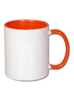 FBGenics Eren Titan Attack On Titan Printed Ceramic Mug White/Orange 325ml  - Image 2