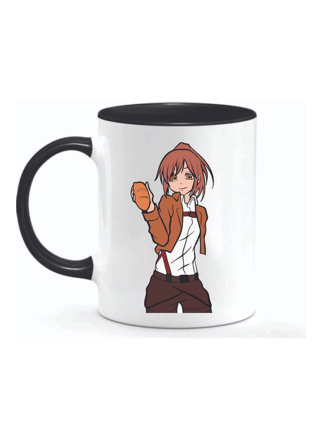 FBGenics Sasha Attack On Titan Ceramic Mug Black/White - Image 1