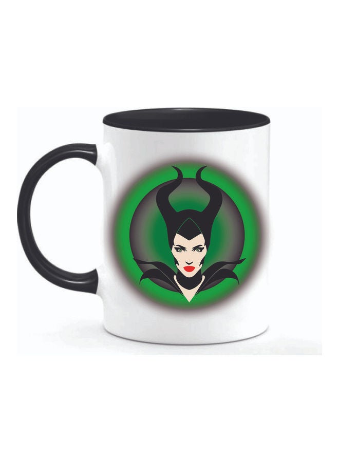 FBGenics Maleficient Printed Ceramic Mug Black/White - Image 1