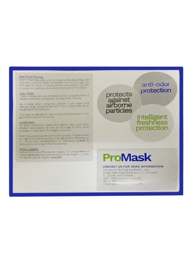 Set of 2 Reusable Antimicrobial Face Mask