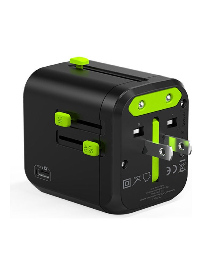 جوي شاحن يونيك بي دي للسفر يناسب جميع الأجهزة بقوة 30 وات أسود/أخضر - Image 4