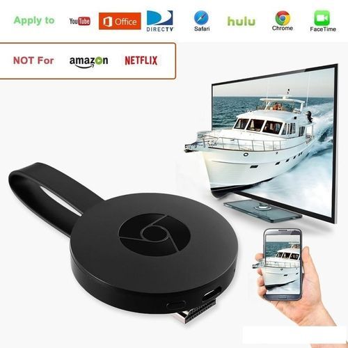 Generic - Wifi Display Dongle HDMI 1080P Display Receiver TV - Black - Image 1