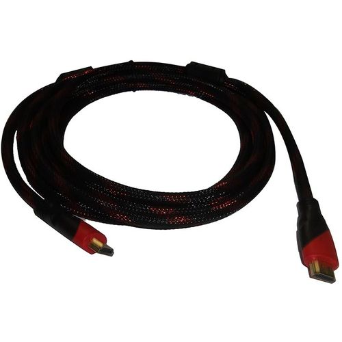 كابل HDMI بطول 3 أمتار أسود/أحمر - Image 2