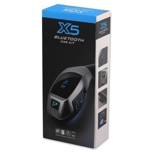 X5 Bluetooth Car Kit Mp3 Player Wireless USB TF Charger - Black