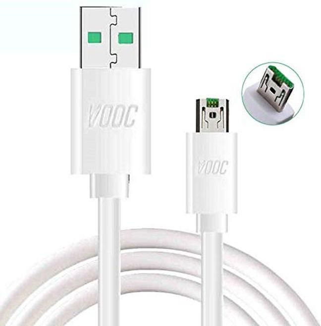 OPPO - VOOC Flash Type-B USB Data Cable UnPacking White - Image 1